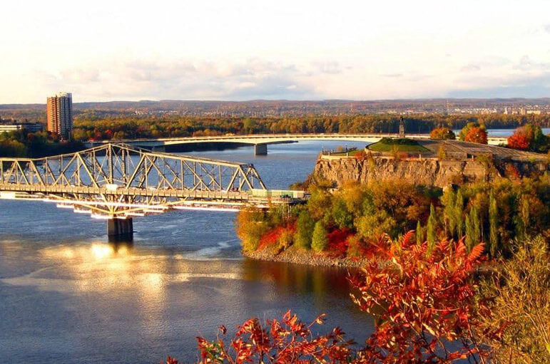 A view of Gatineau park located in Gatineau, Quebec.