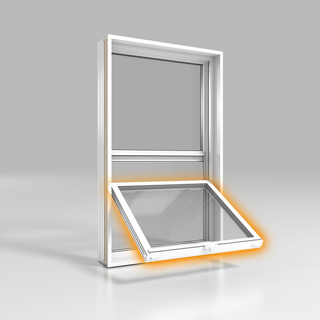 Hung Windows - Removable Sash