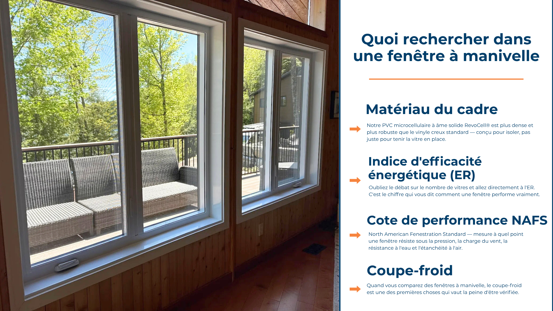 Quoi rechercher en achetant des fenêtres à manivelle au Canada