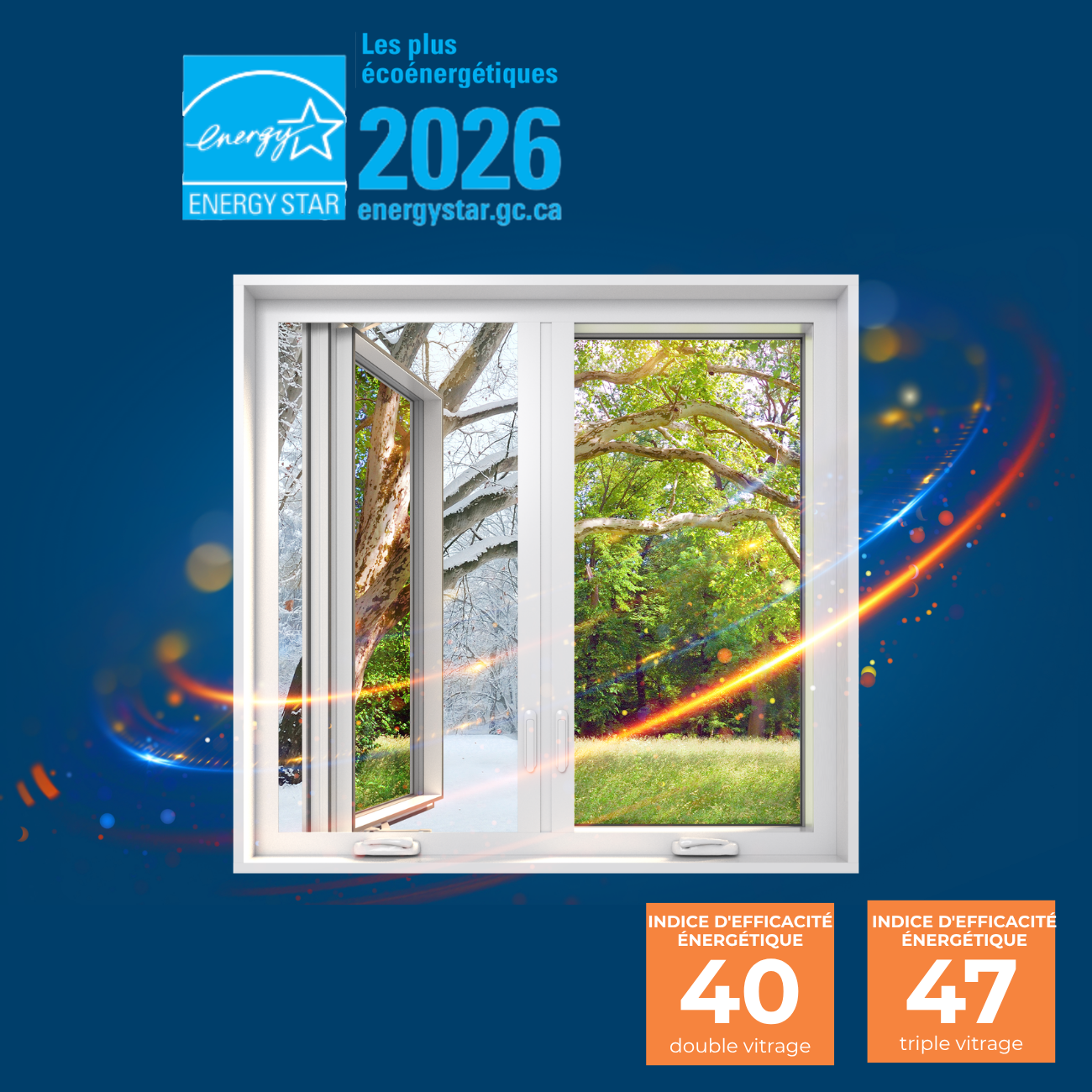 Fenêtres à manivelle RevoCell de Verdun avec certification ENERGY STAR Most Efficient