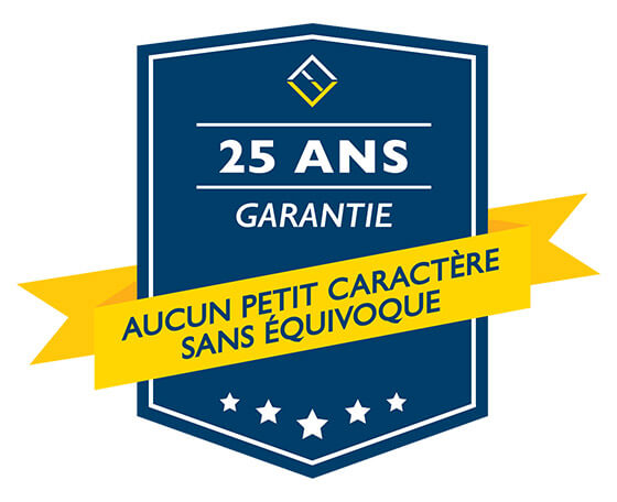 Portes et fenêtres Verdun par Nordik vous offre une garantie de 25 ans. Rien en petits caractères. « Sans faille ». 